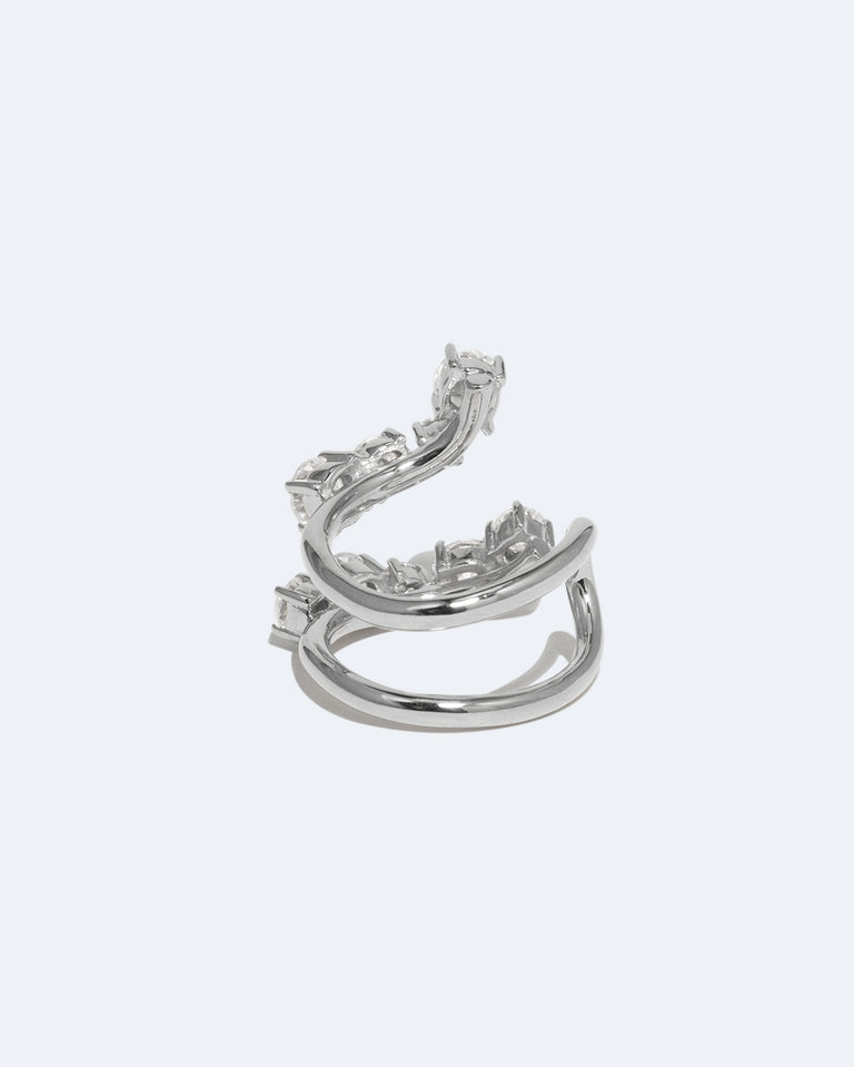 Myth - Zirconia and Recycled Silver Ring