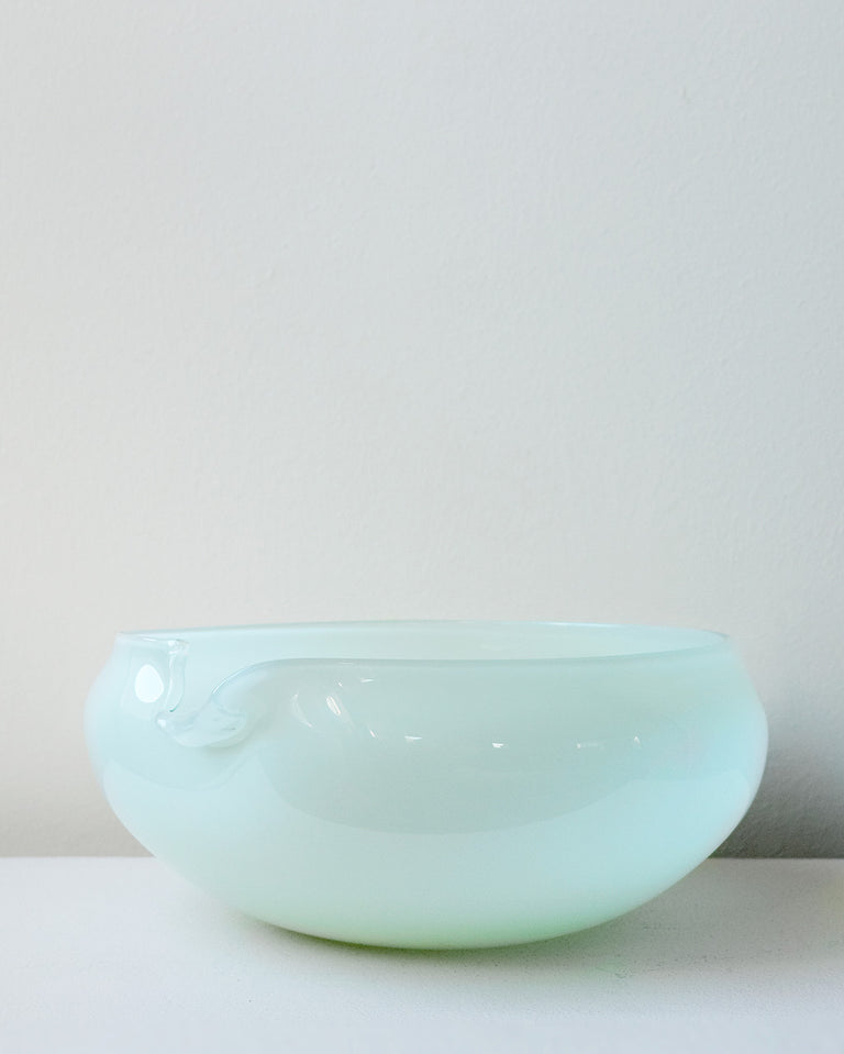 B136 - Recycled Glass Bowl in Mint Green