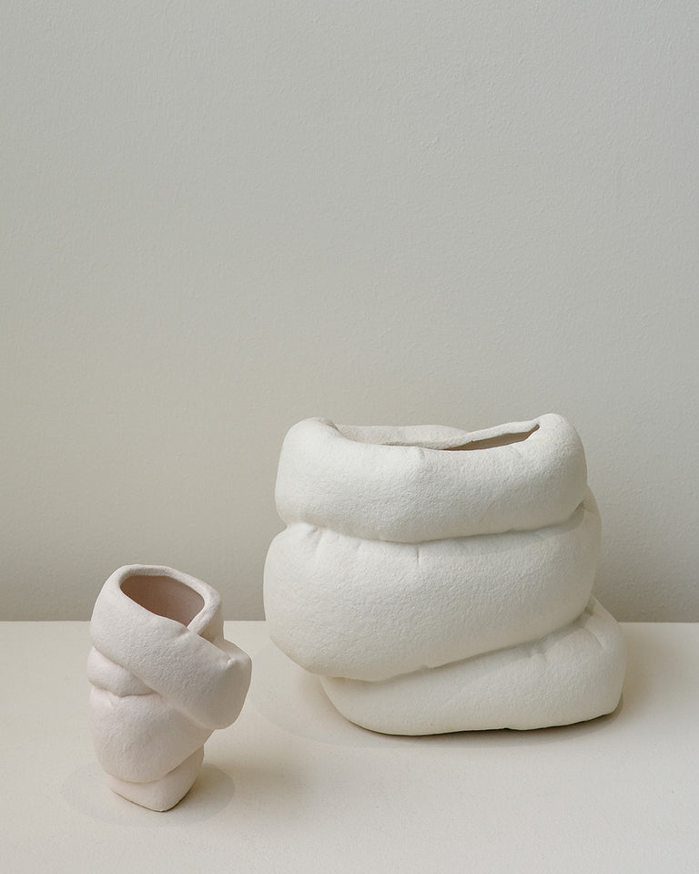 Inflated - Large Vessel in Textured Beige