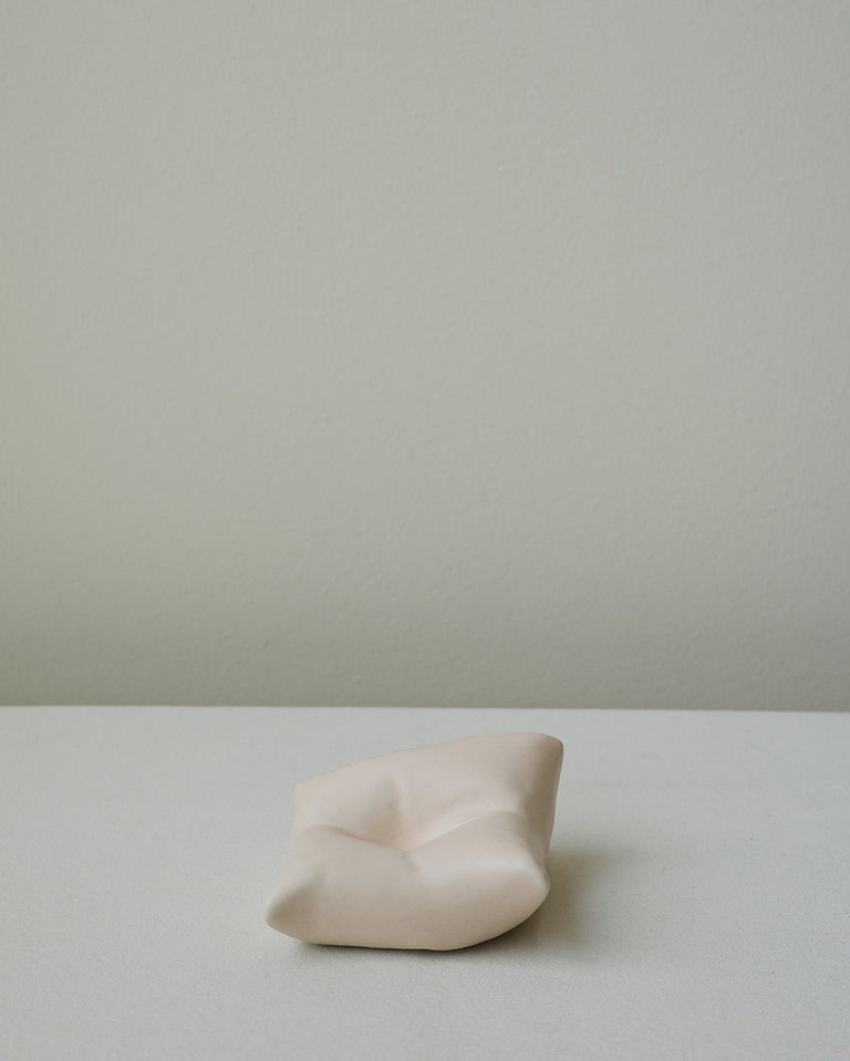 Bumped II - Ceramic Cushion in Matte Peach