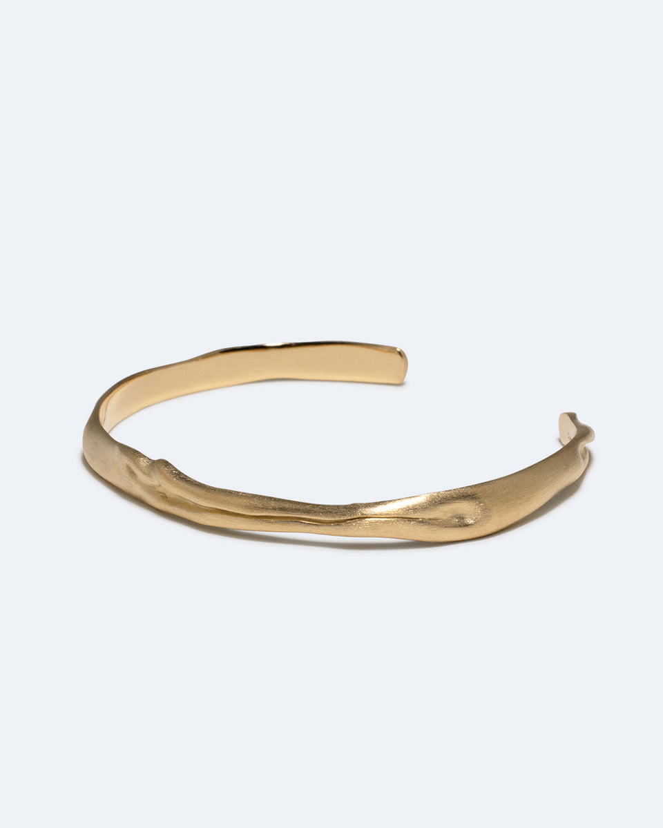 Deflated ("Do Not Inflate") - Gold Vermeil Cuff