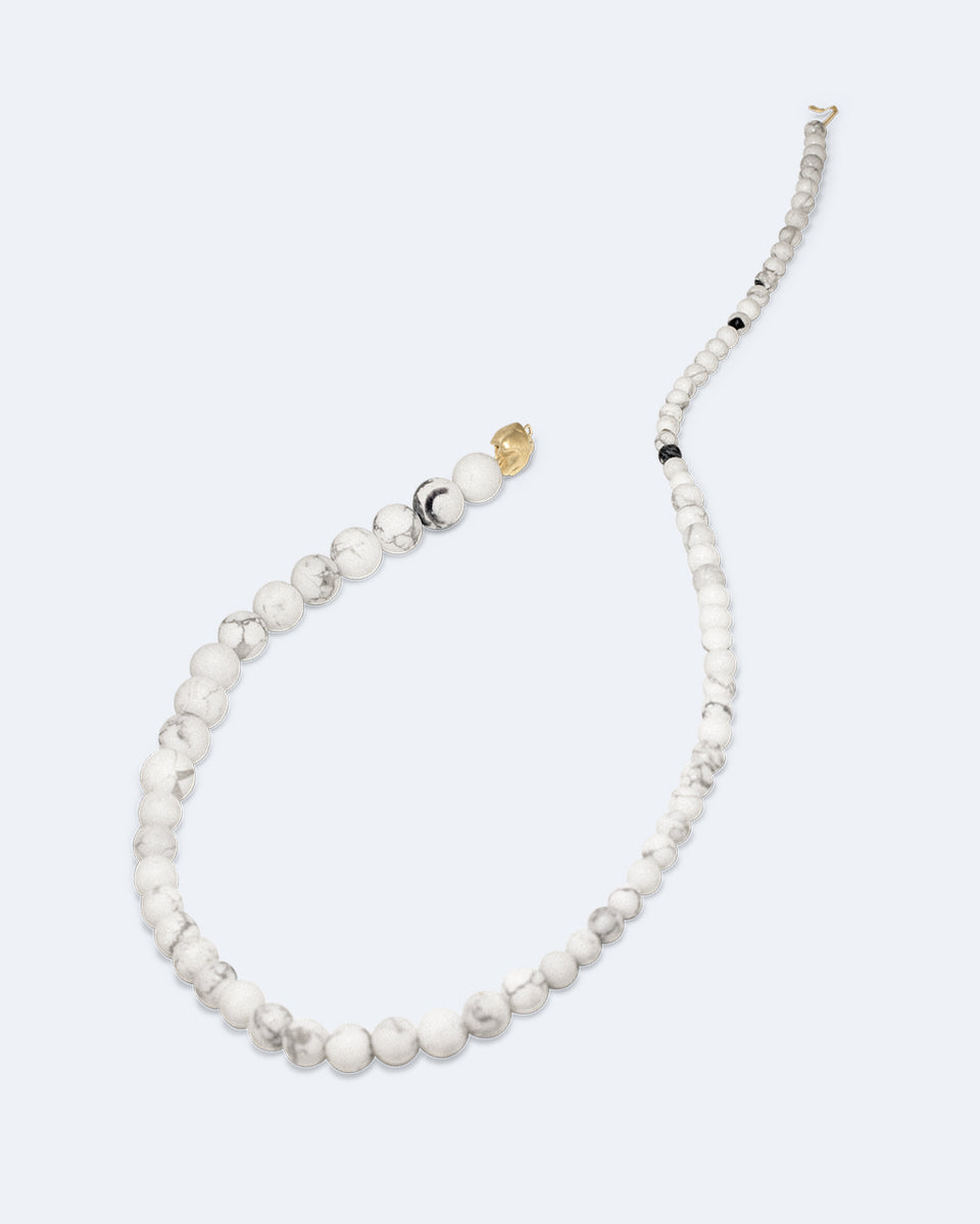 Tidelands - White Howlite and Recycled Gold Vermeil Necklace