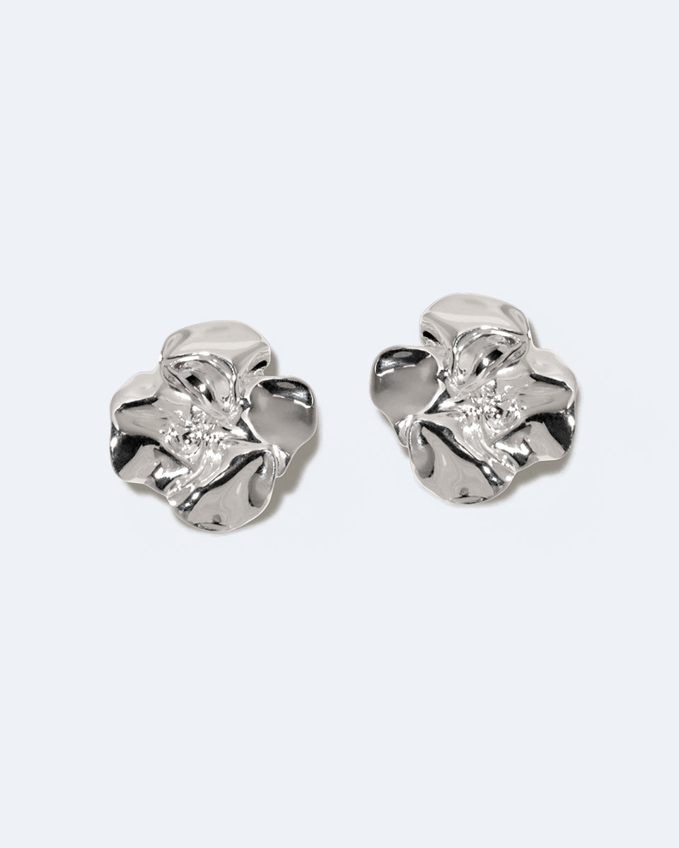 Poppy - Recycled Silver Earrings