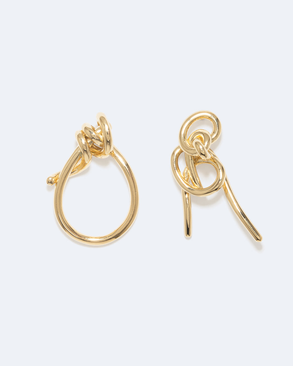 "Notsobig" Thread II - Recycled Gold Vermeil Earrings