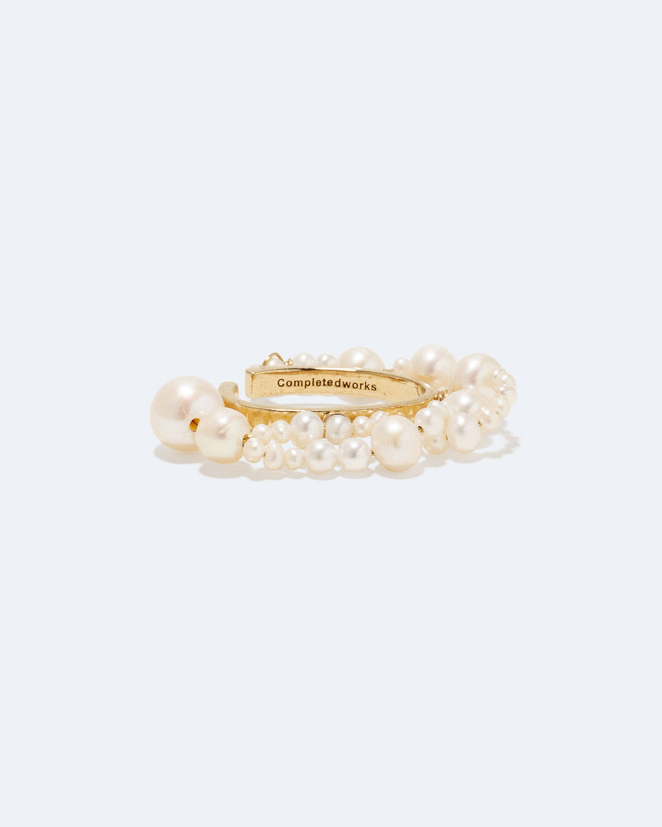 Nimbus - Pearl and Recycled Gold Vermeil Ear Cuff