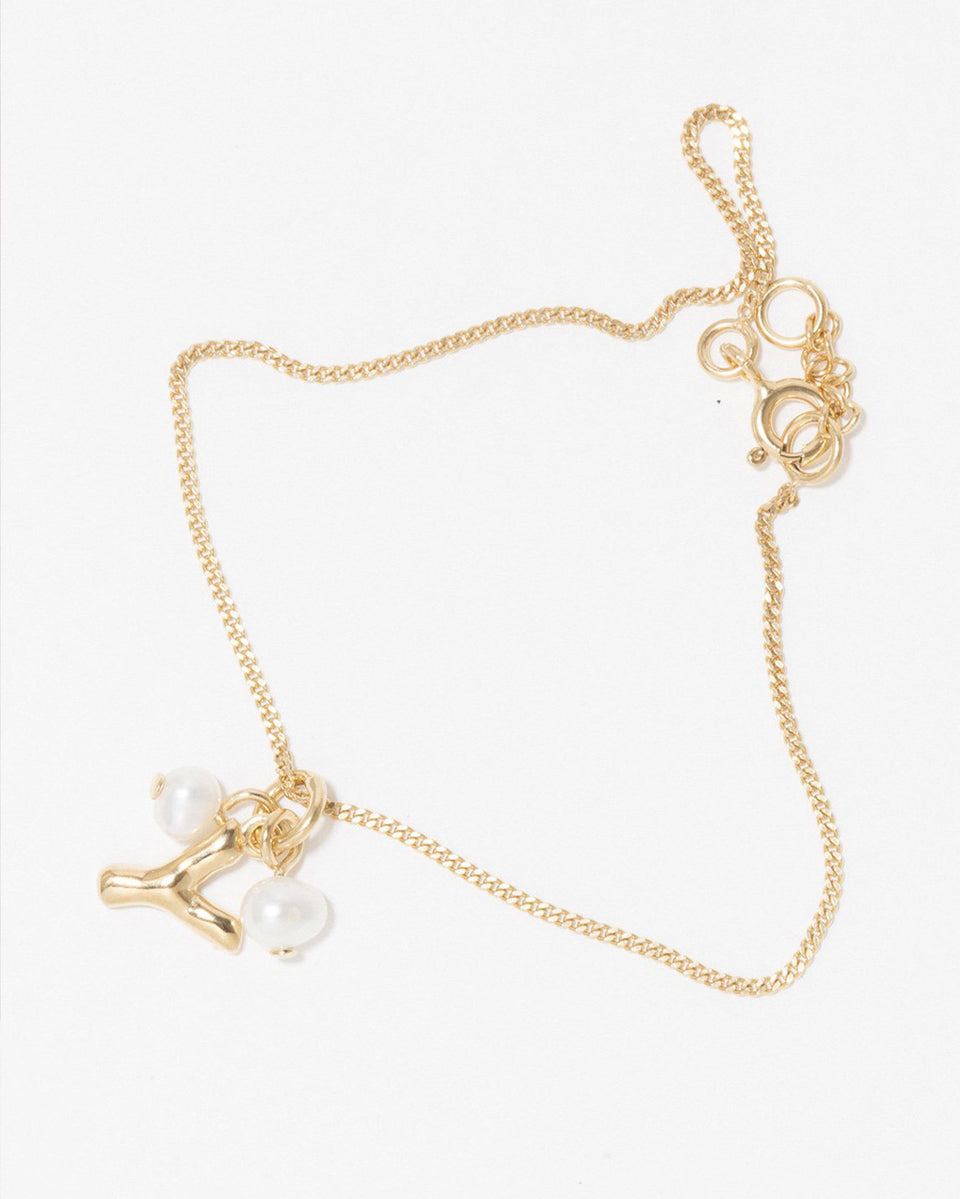 Classicworks™ Y - Pearl and Recycled Gold Vermeil Bracelet