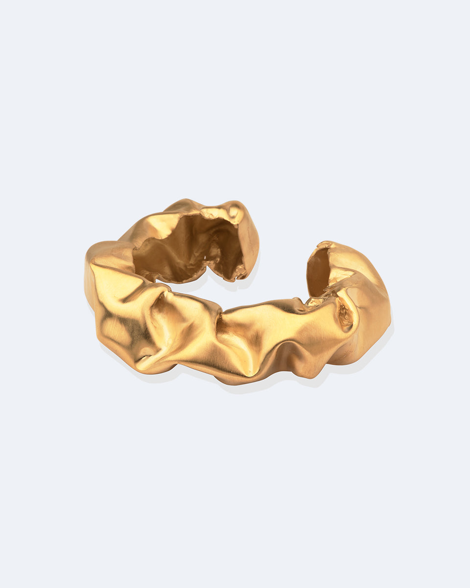 Scrunch - Gold Plated Cuff