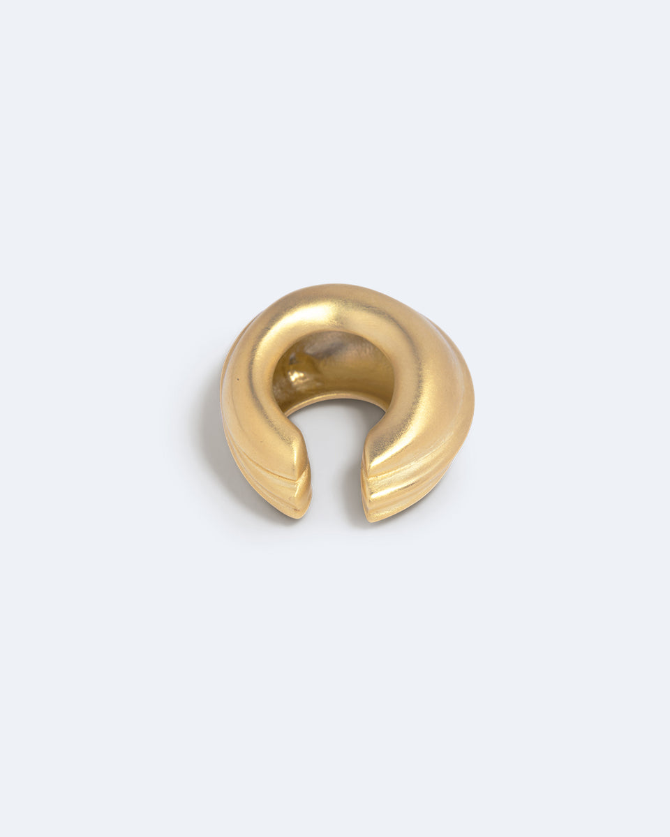 Is This Riveting? - Set of 3 Satin Gold Plated Ear Cuffs