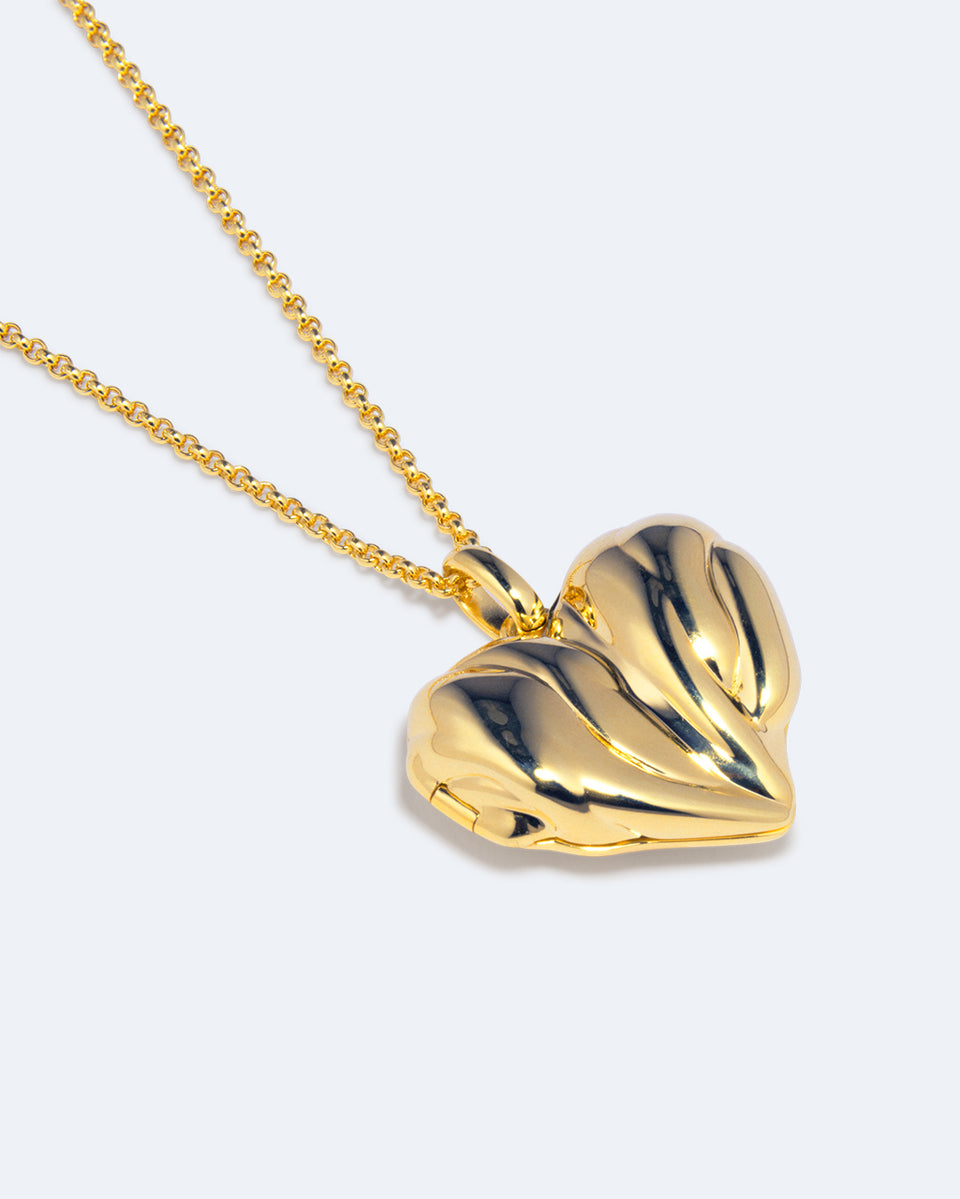 Heart Locket - Recycled Gold Vermeil Pendant