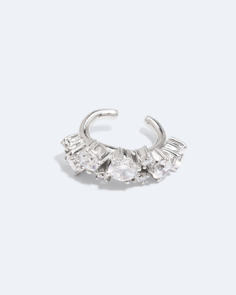 Horizons - Zirconia and Recycled Silver Ear Cuff