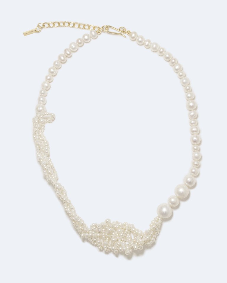 Cove - Pearl and Recycled Gold Vermeil Necklace