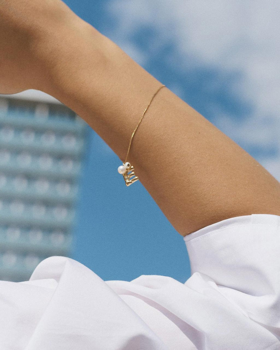 Classicworks™ Y - Pearl and Recycled Gold Vermeil Bracelet