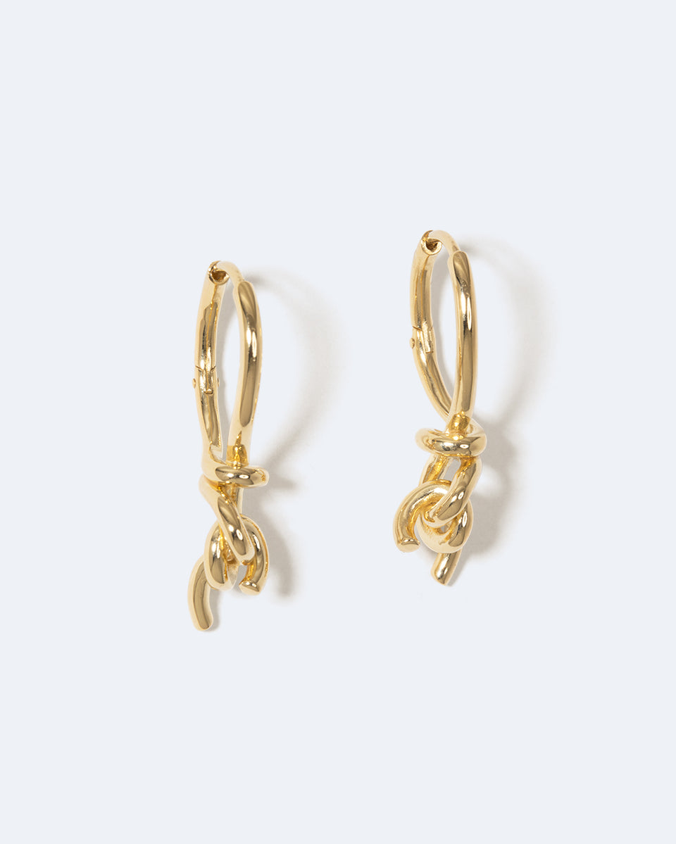 "Notsobig" Thread I - Recycled Gold Vermeil Earrings