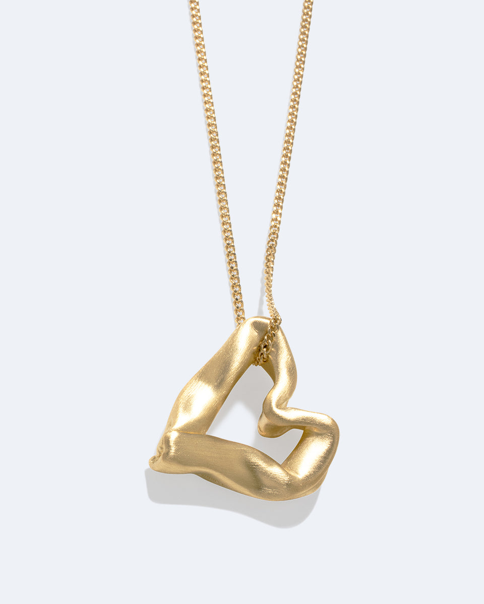 The Heart Is Not A Metaphor - Recycled Gold Vermeil Pendant
