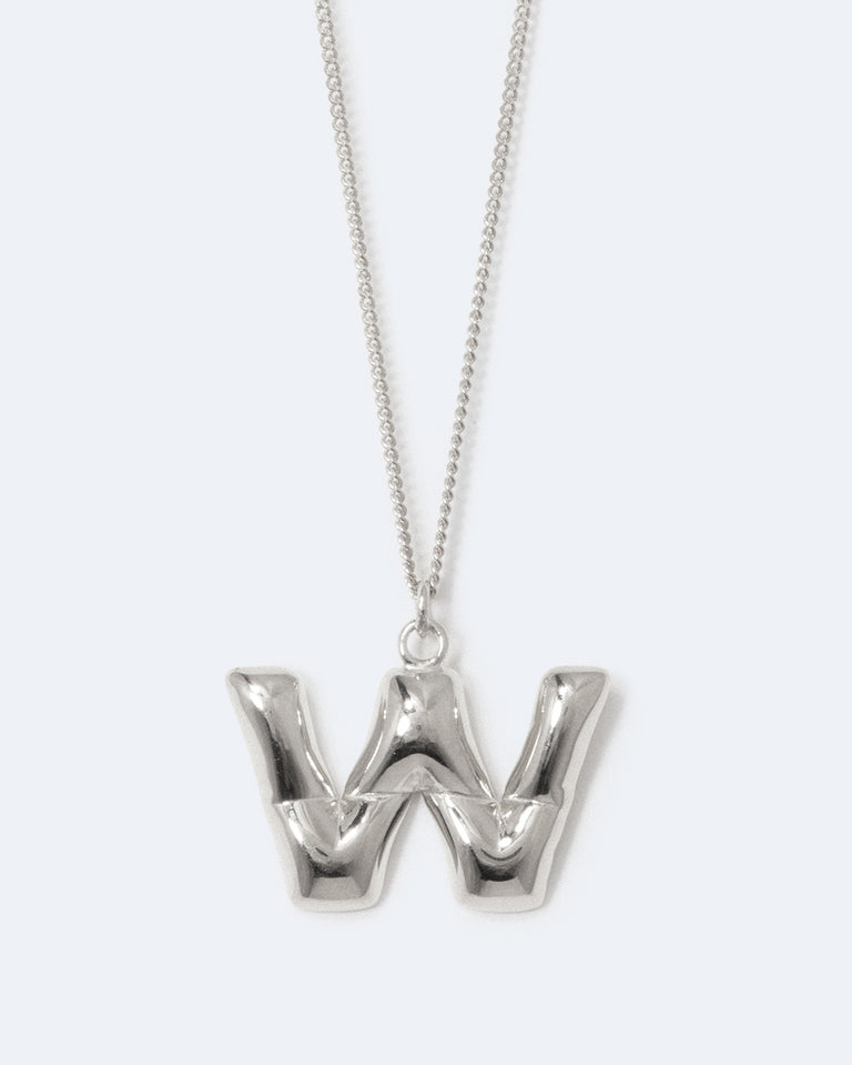 Classicworks™ W - Recycled Sterling Silver Necklace