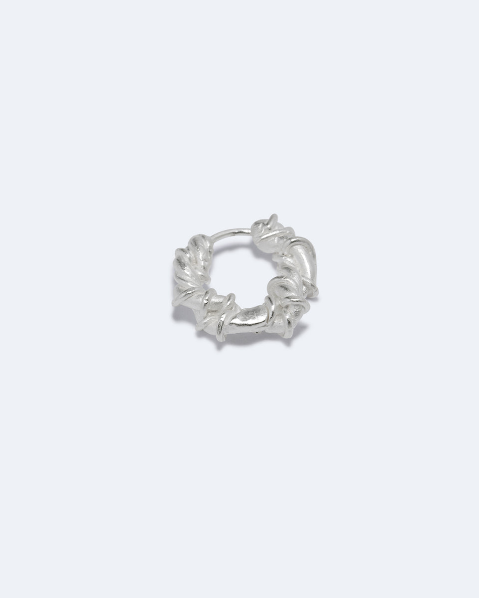 The Fates Were Interwoven - Silver Plated Single Earring
