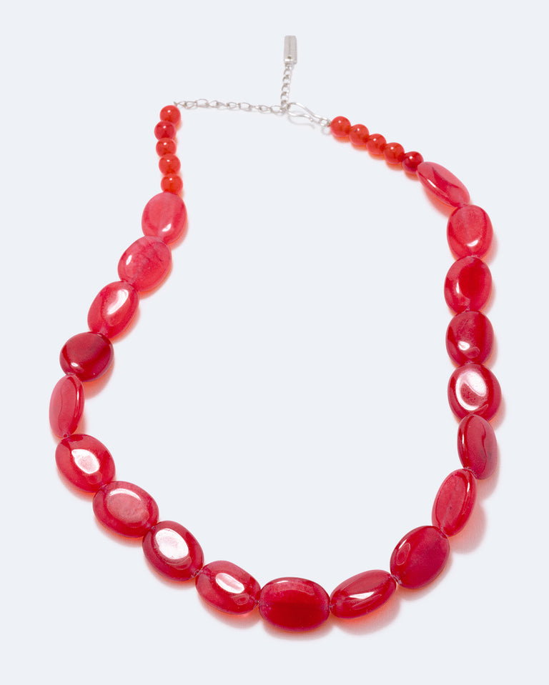 Dazed by Suburbia - Red Resin Necklace
