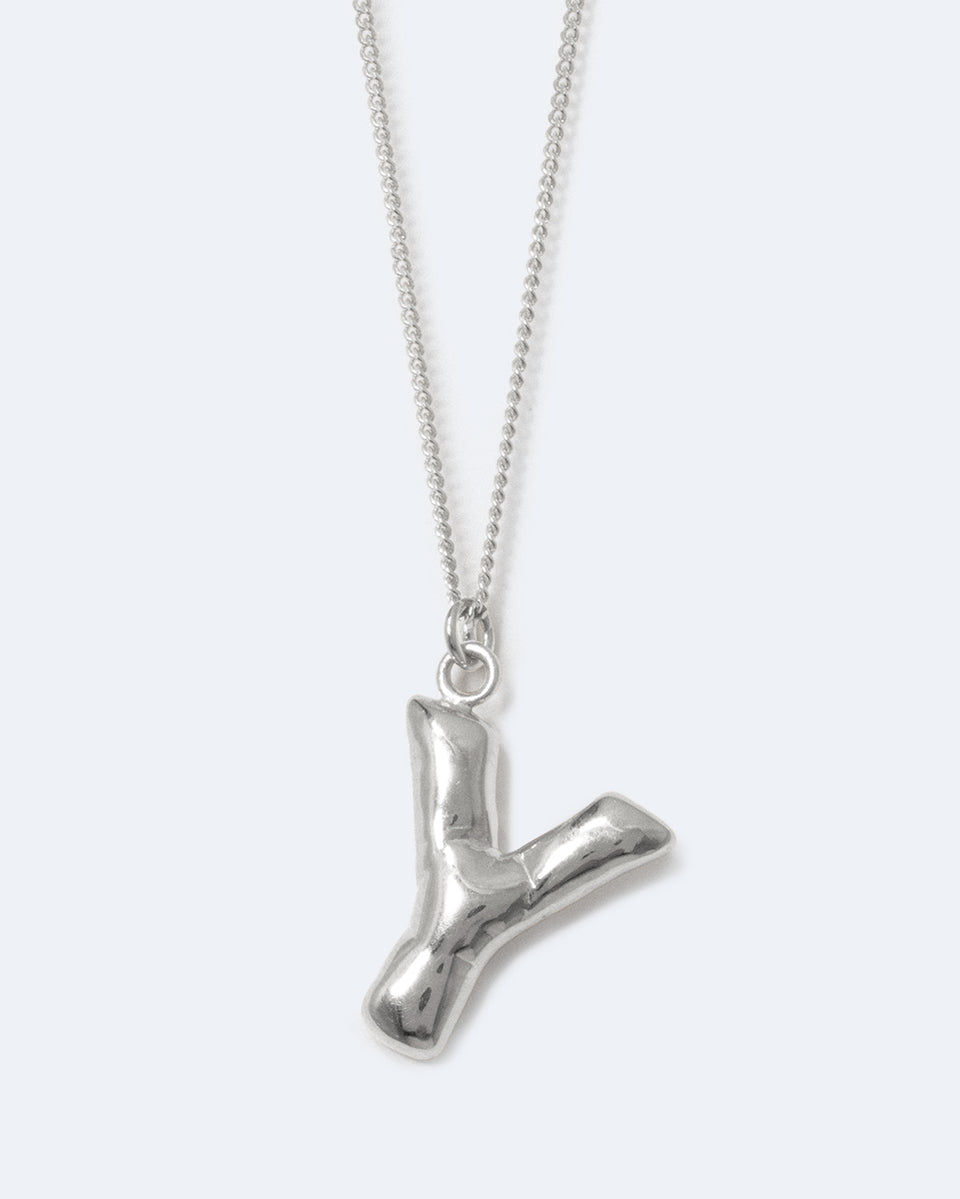 Classicworks™ Y - Recycled Sterling Silver Necklace