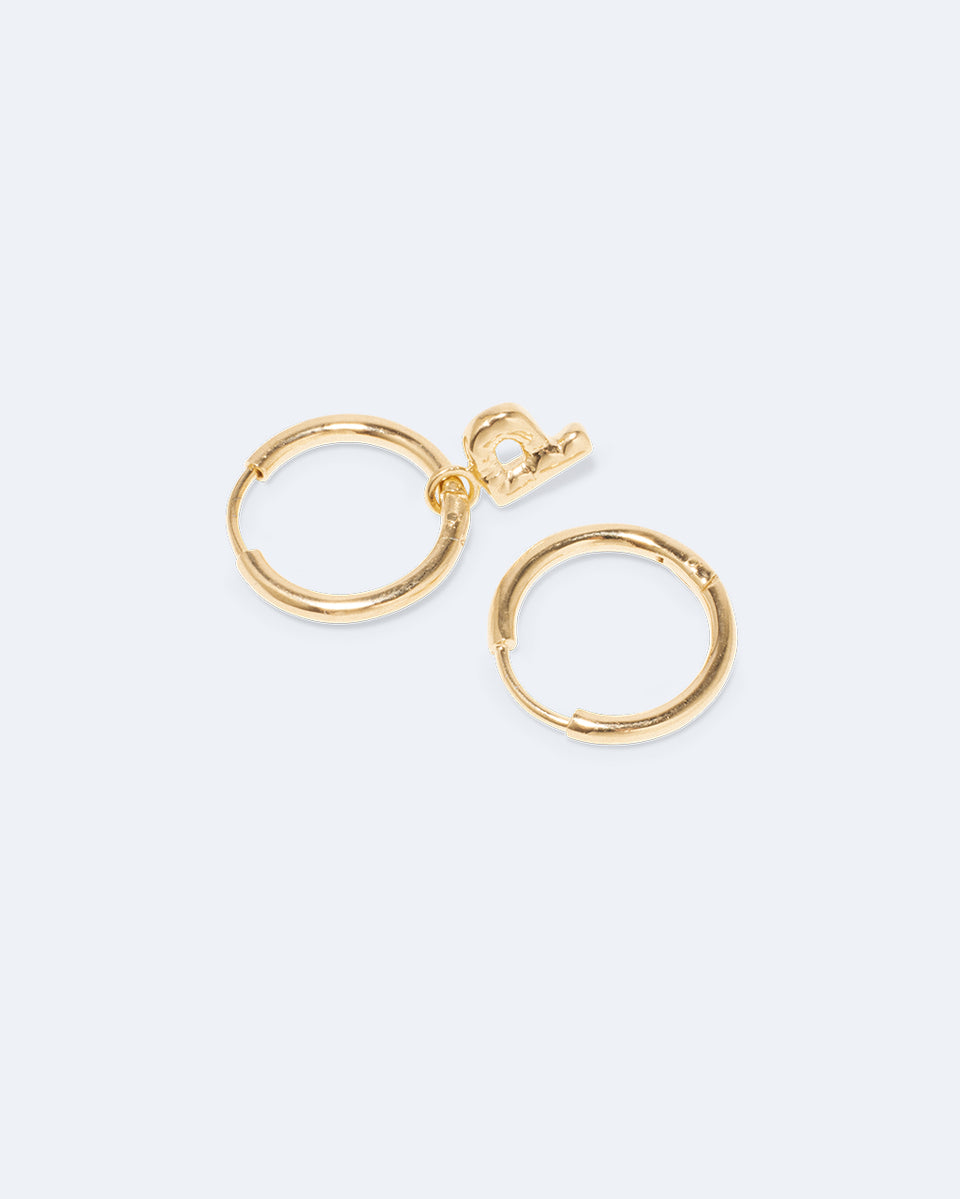 Classicworks™ P - Recycled Gold Vermeil Earrings