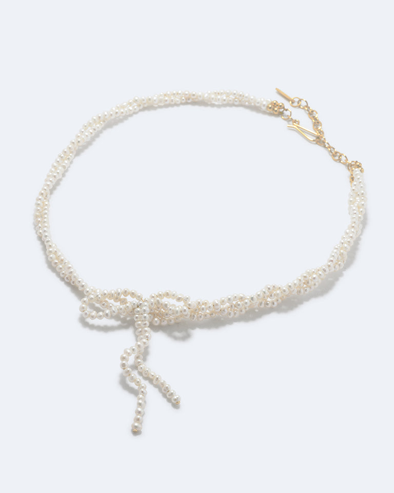 An Inquiry Into Contradictions - Pearl and Recycled Gold Vermeil Necklace