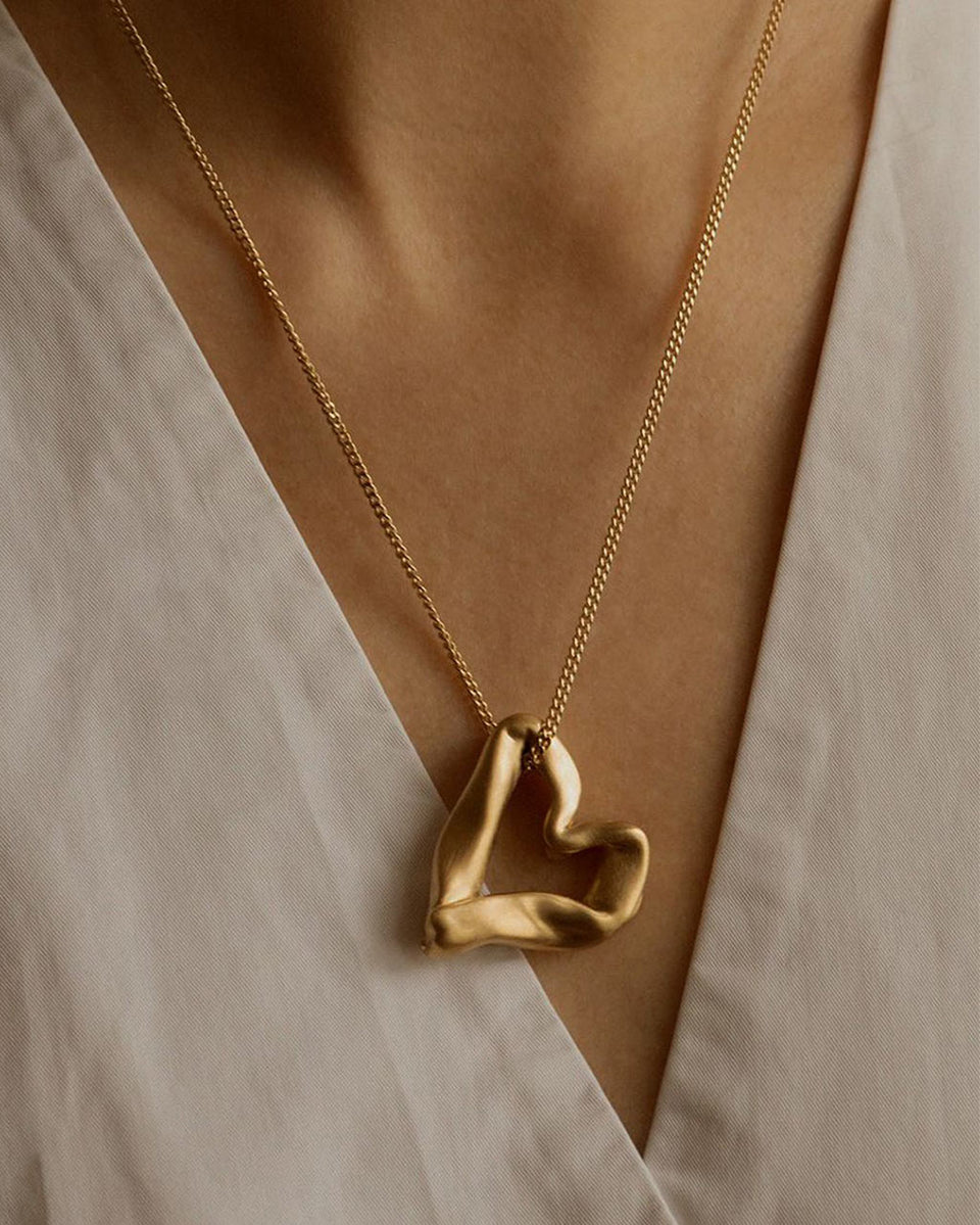 The Heart Is Not A Metaphor - Recycled Gold Vermeil Pendant