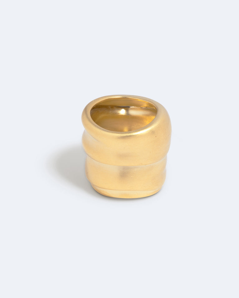 Foreshore - Satin Gold Plated Ring
