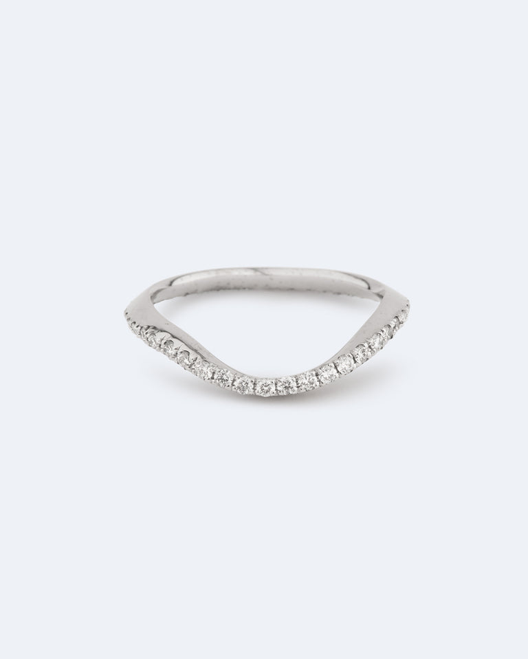 Wild Waves - 18 Carat White Gold and Diamond Ring
