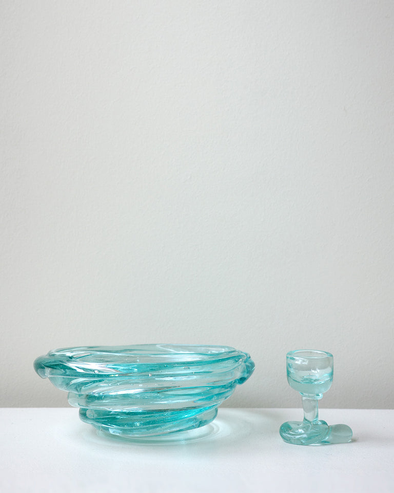 Sirena - Recycled Glass Medium Vase in Clear