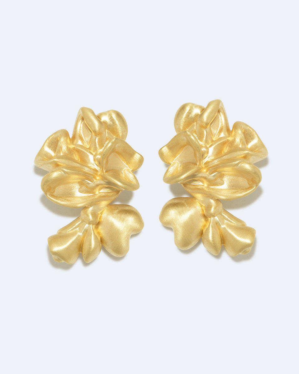 Oversized Splotch - Recycled Gold Vermeil Earrings