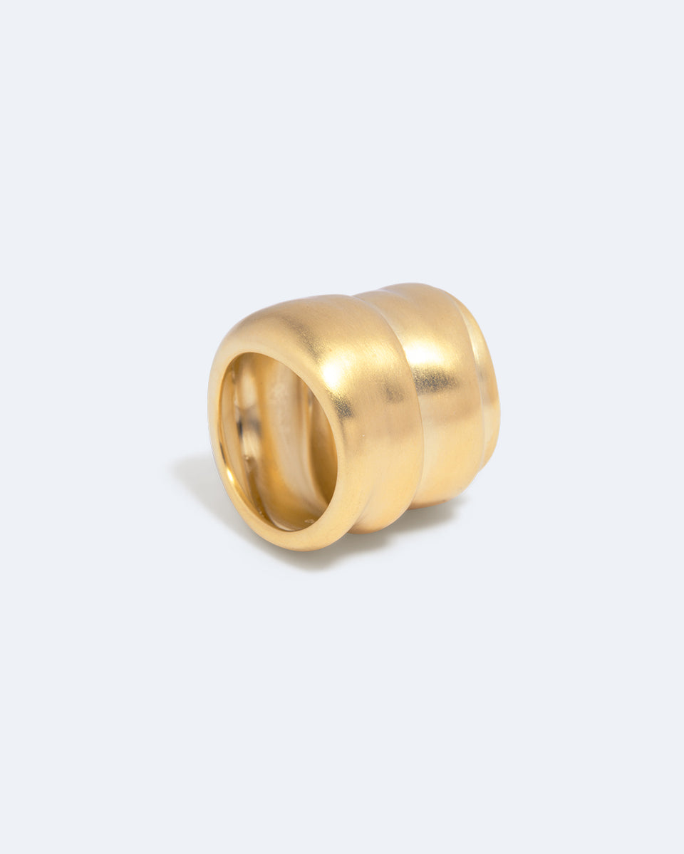 Foreshore - Satin Gold Plated Ring