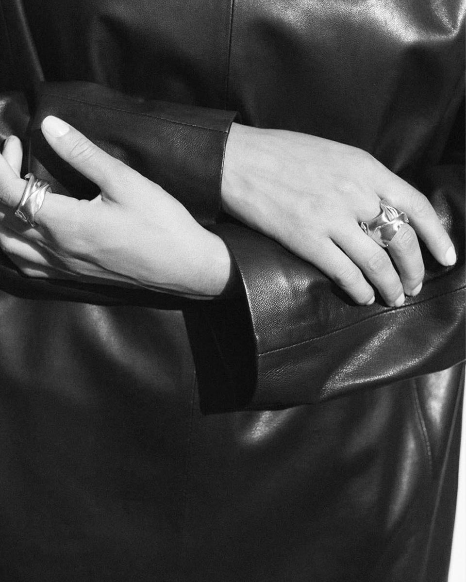 Crunched: A Tale of Abandoned Legal Strategies - Recycled Silver Ring