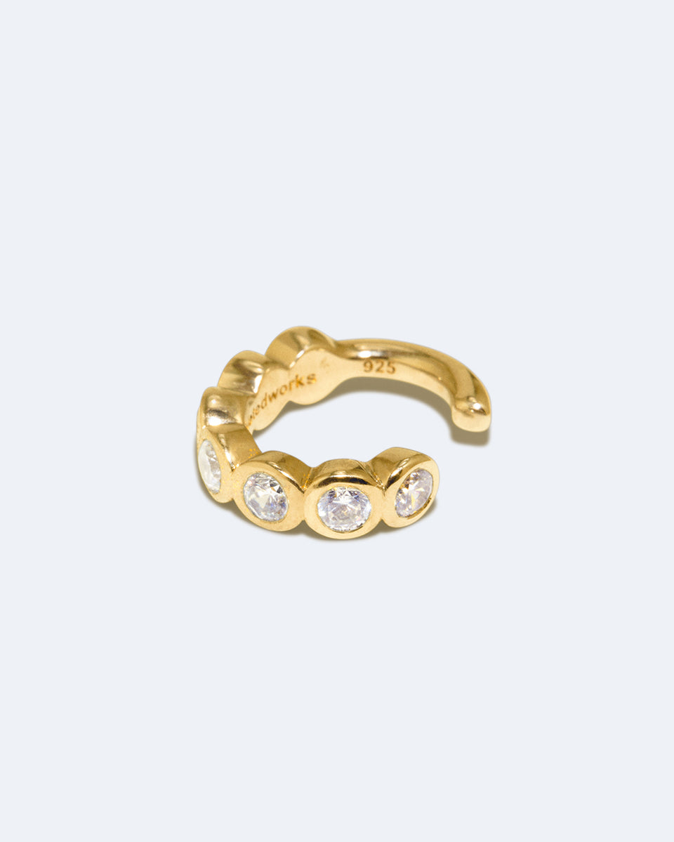 Arc - Zirconia and Recycled Gold Vermeil Ear Cuff