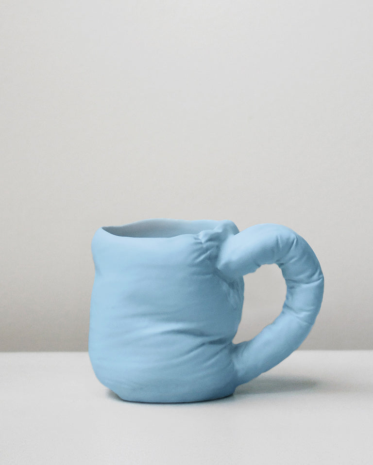 "Stuffed" - Mug in Matte Blue