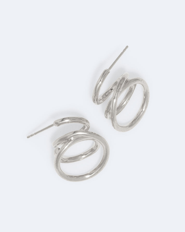 Flow - Recycled Silver Earrings