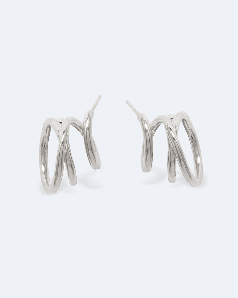 Flow - Recycled Silver Earrings