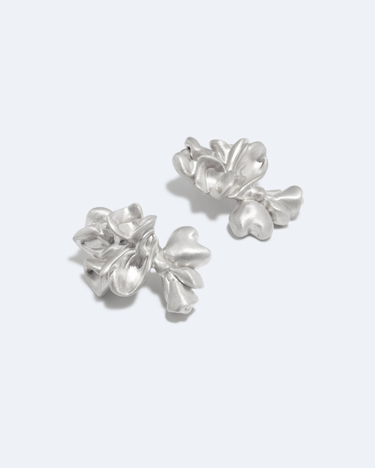 Splotch - Recycled Silver Earrings