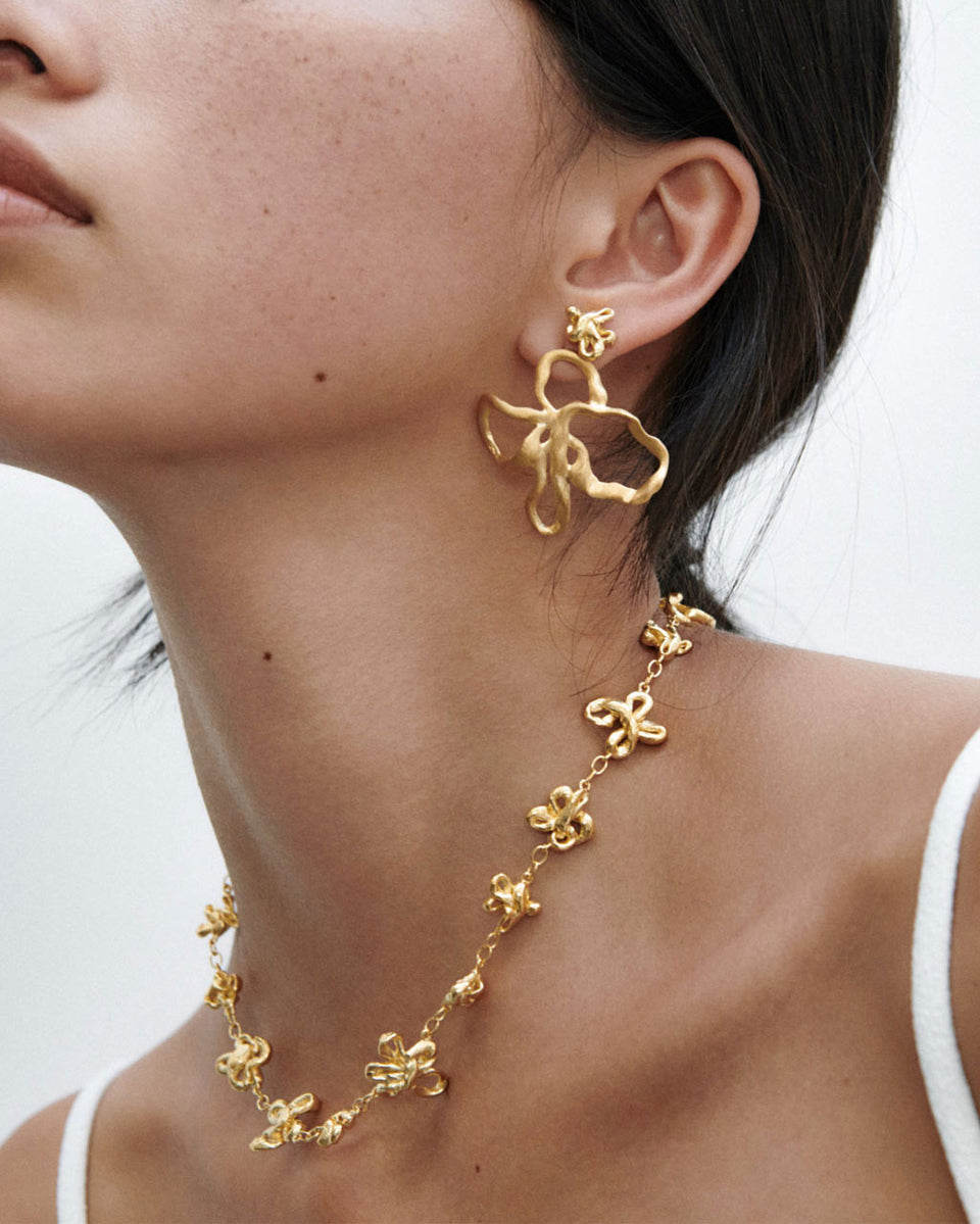 The Past Within The Present - Recycled Gold Vermeil Earrings
