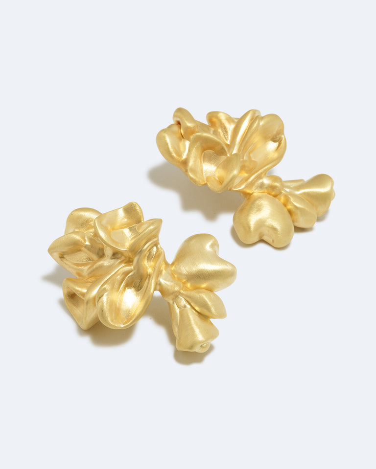 Oversized Splotch - Recycled Gold Vermeil Earrings