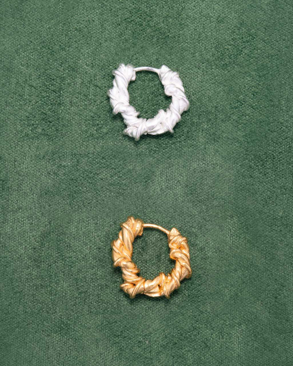 The Fates Were Interwoven - Gold Plated Single Earring