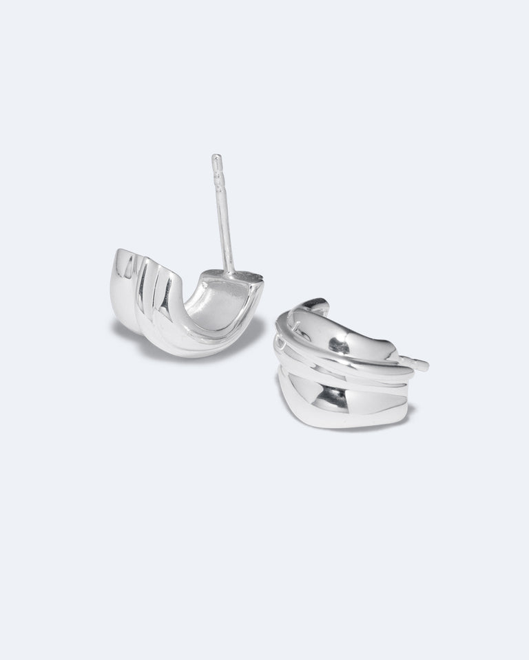 Foreshore - Recycled Silver Earrings