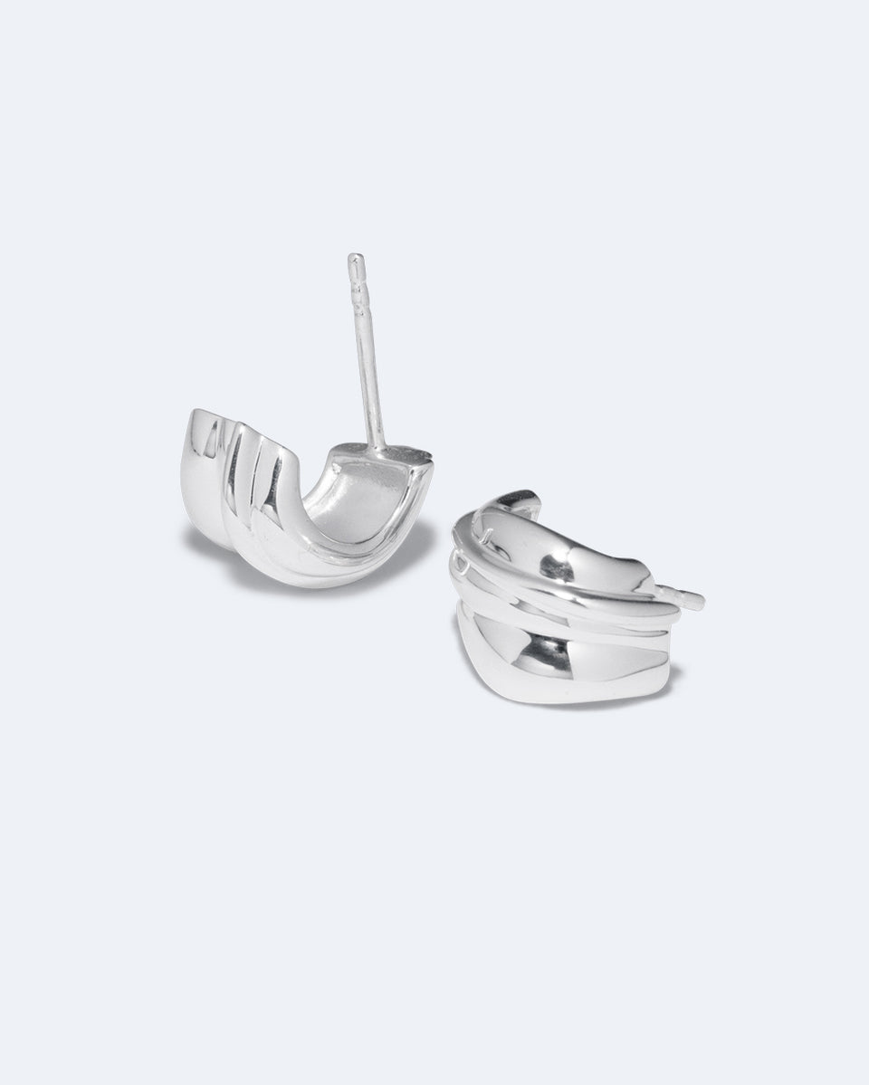 Foreshore - Recycled Silver Earrings