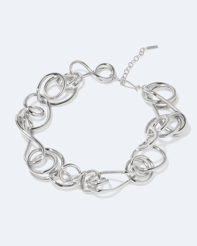Befuddled - Platinum Plated Necklace