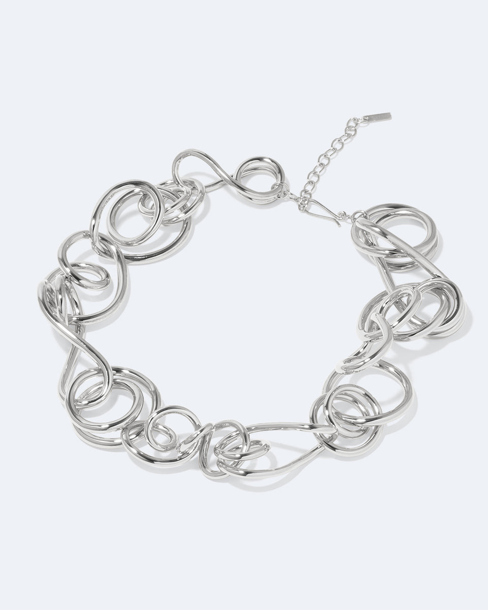 Befuddled - Platinum Plated Necklace