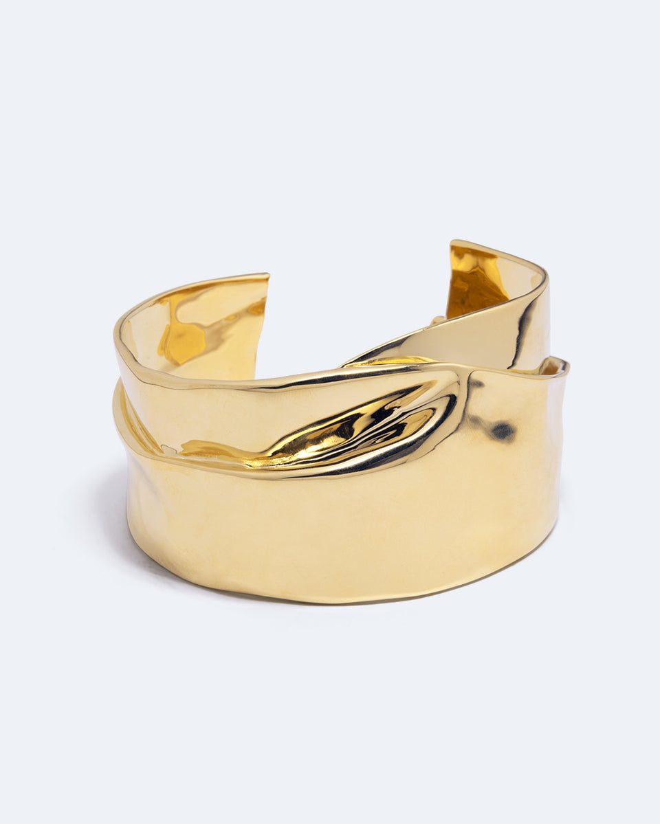 Soggy Envelope - Gold Plated Cuff