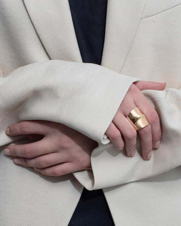Ribbon - Gold Vermeil Ring