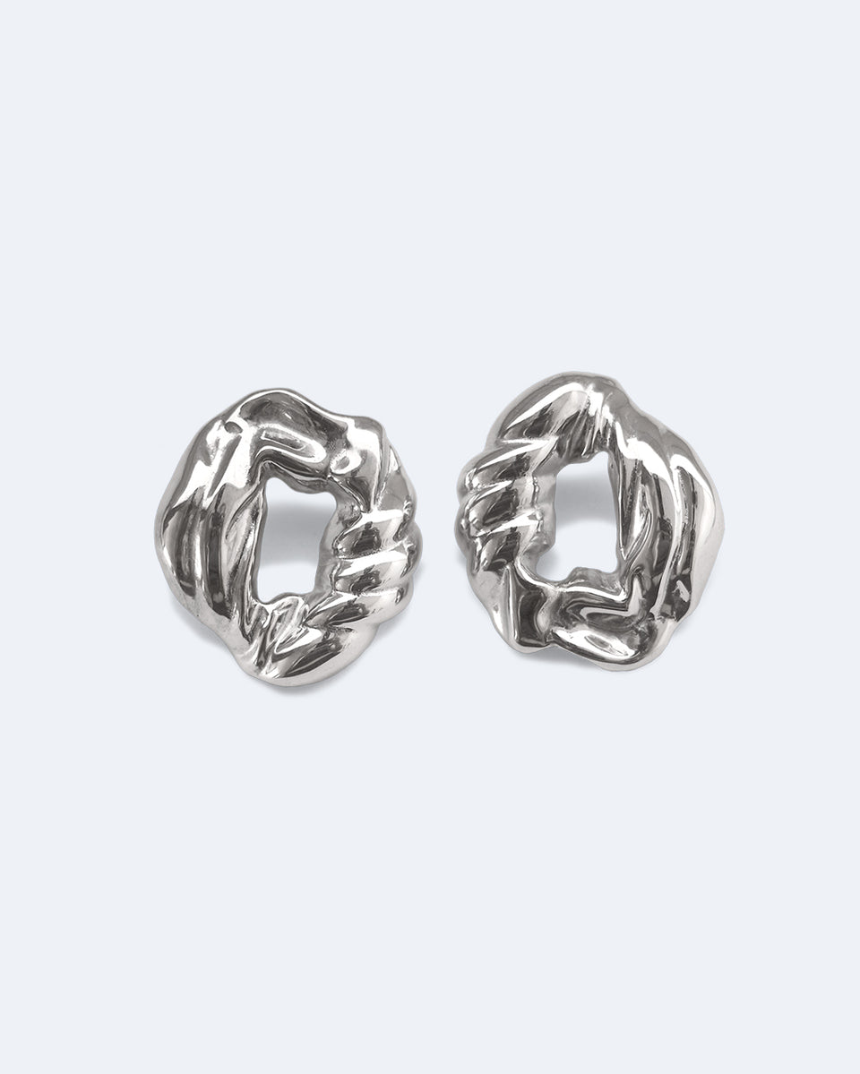 Destination Unknown - Recycled Silver Earrings