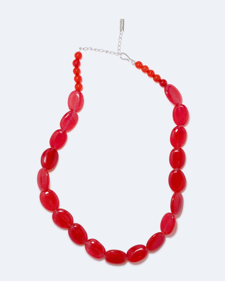 Dazed by Suburbia - Red Resin Necklace