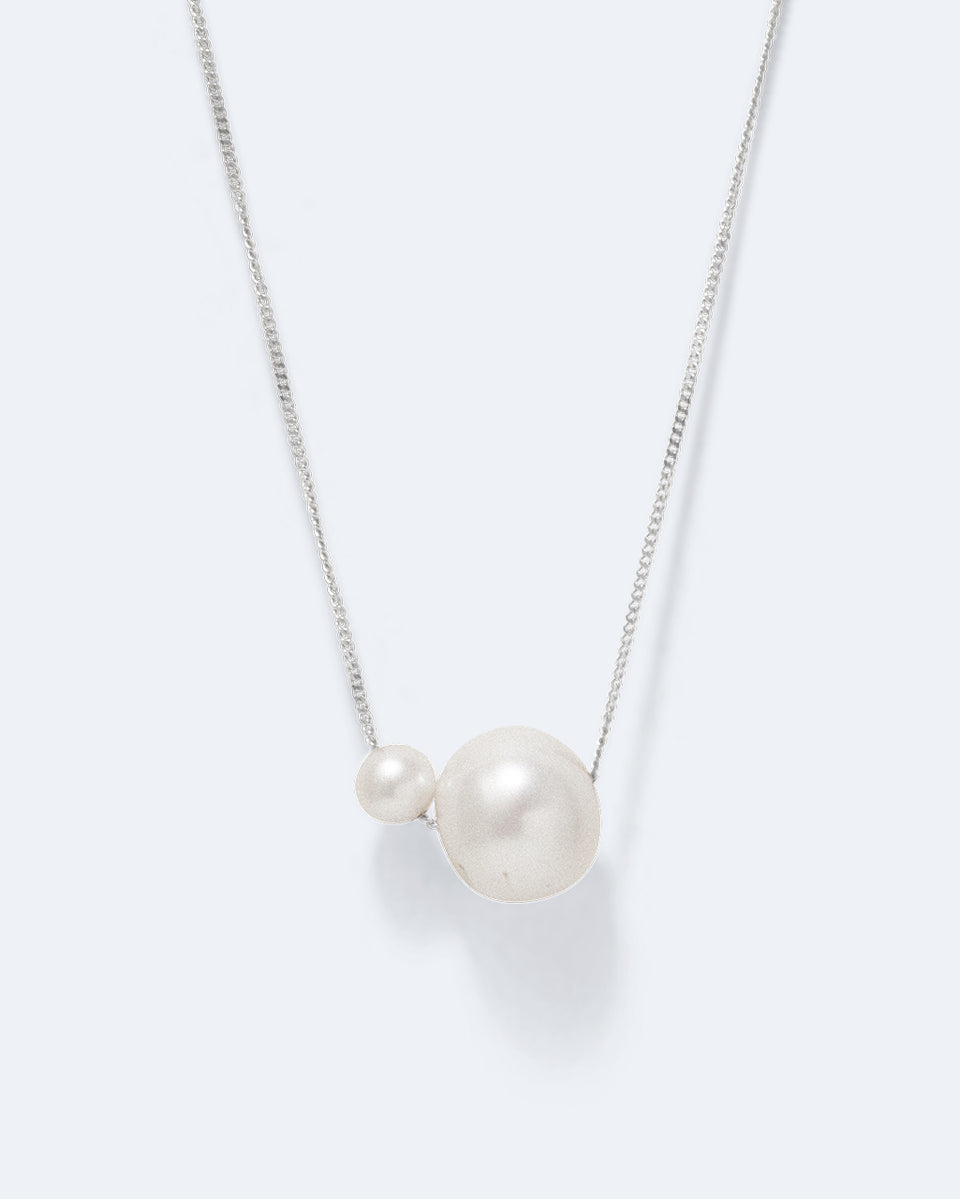One [Blank] Can Change the World - Pearl and Recycled Silver Pendant