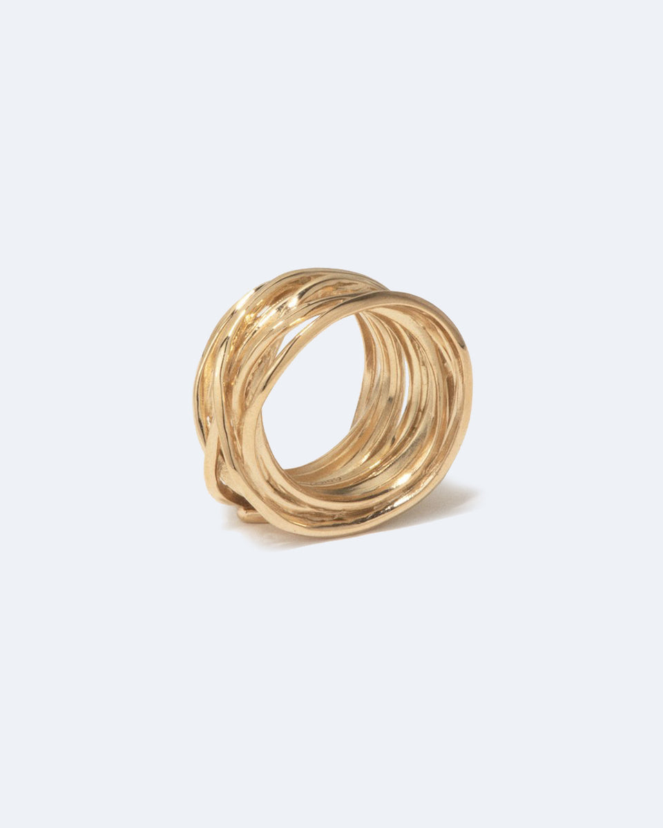 Why Am I Here And Not Somewhere Else - Recycled Gold Vermeil Ring