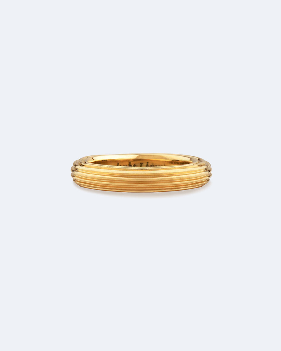 Pillar -  18 Carat Yellow Gold Band Ring